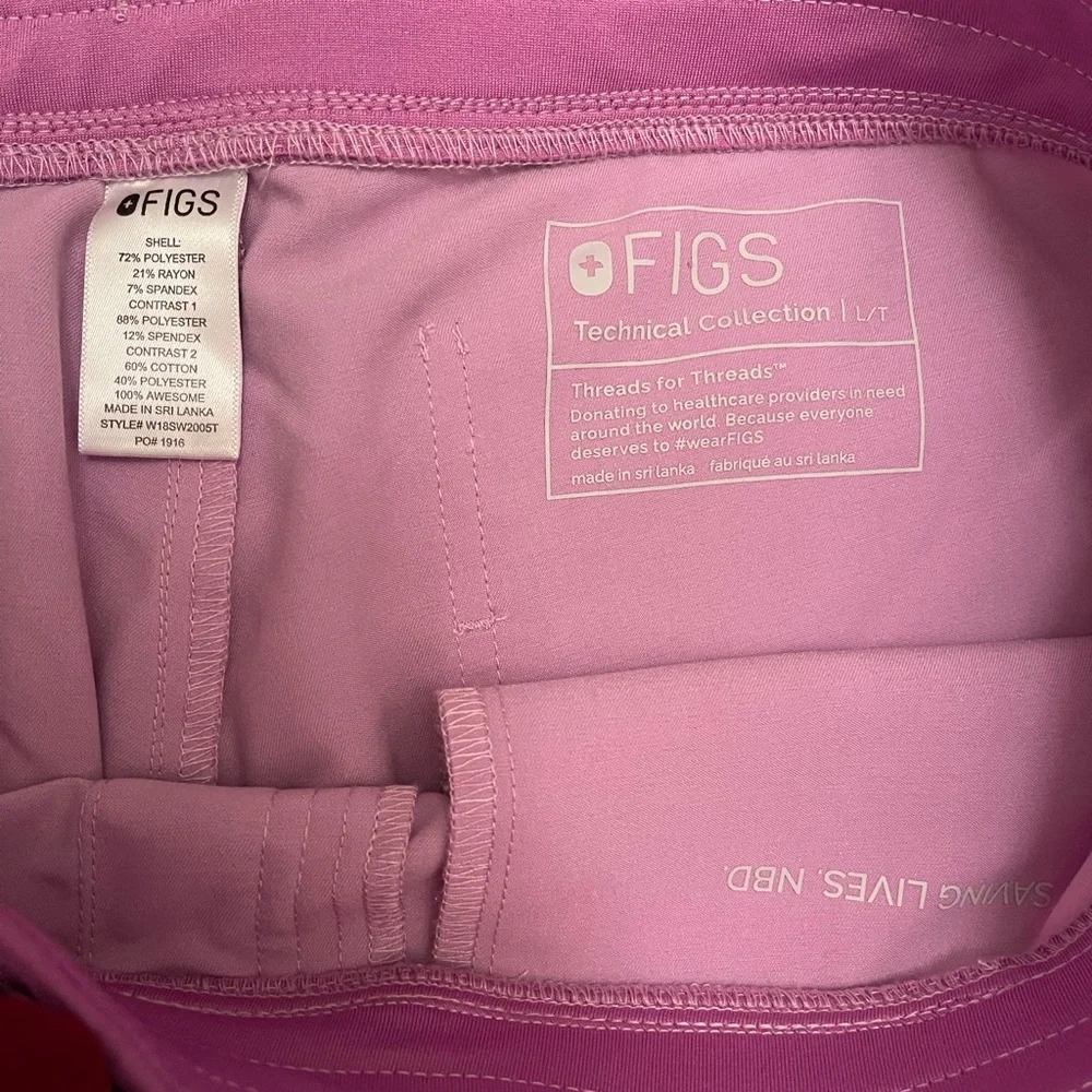 FIGS Zamora Dusk Jogger Scrub Pants | L T | EUC - RARE COLOR - Picture 2 of 3